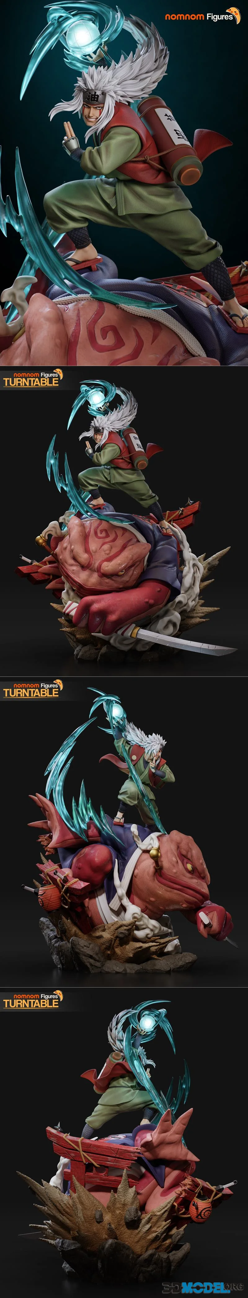Nomnom Figures - Jiraiya - Naruto – Printable