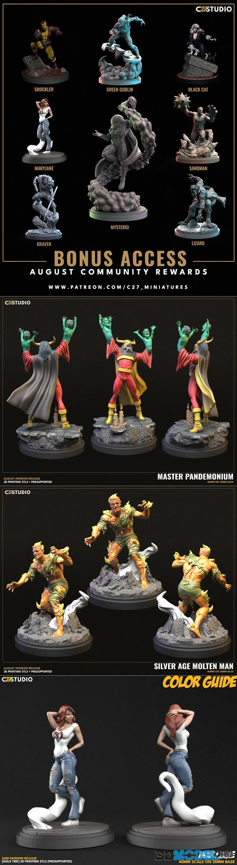 C27 Minis August 2026 – Printable