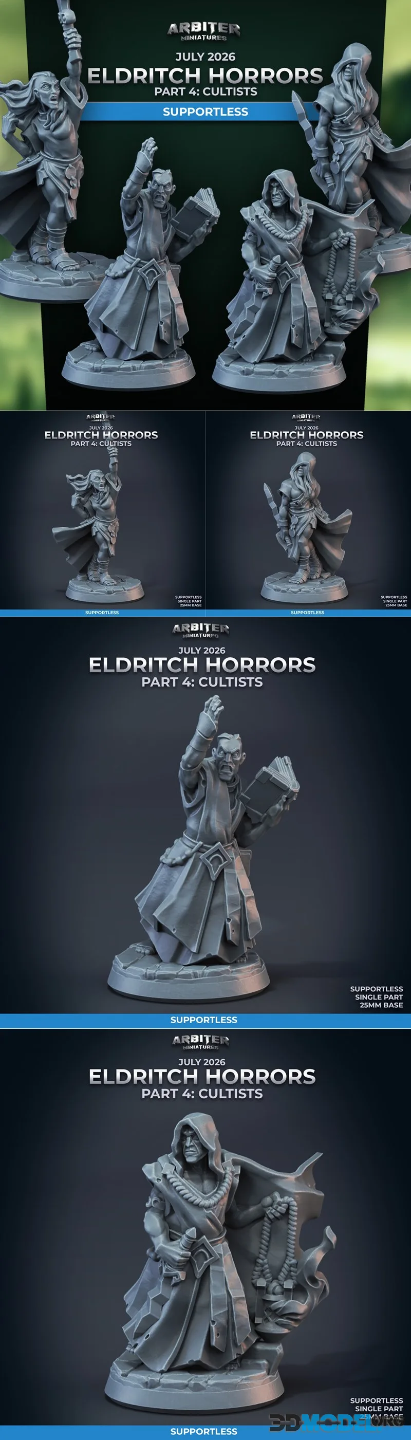 Arbiter Miniatures Eldritch Horrors Part 4 July 2026 – Printable