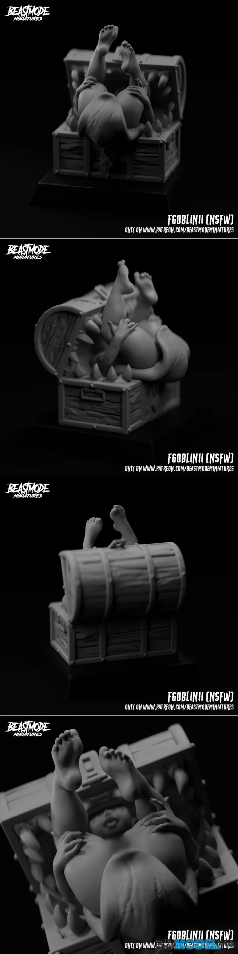 Beastmode Miniatures - Female Goblin 11 – Printable