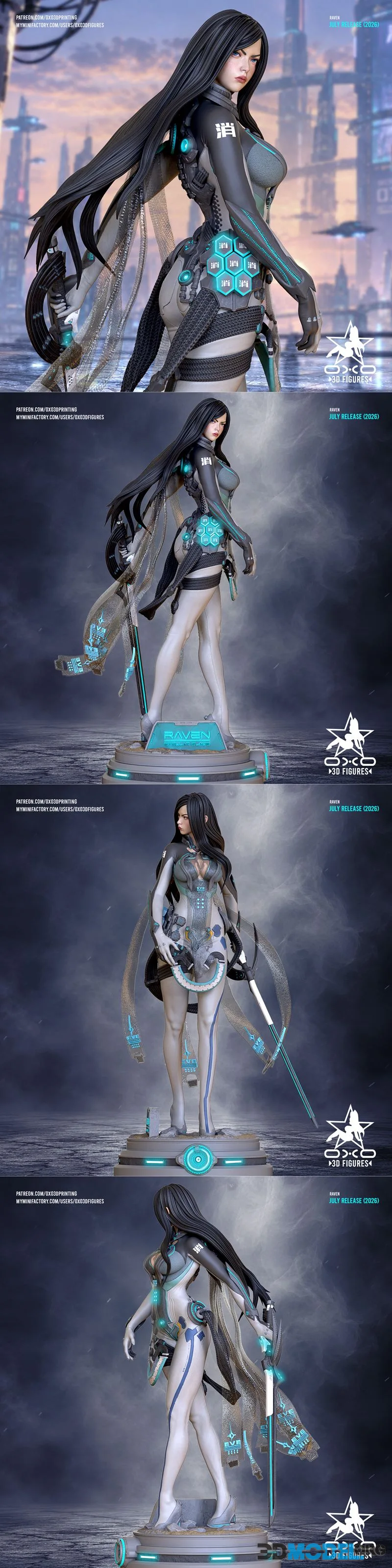 OXO3D Figures - Raven Stellar Blade SFW_NSFW – Printable