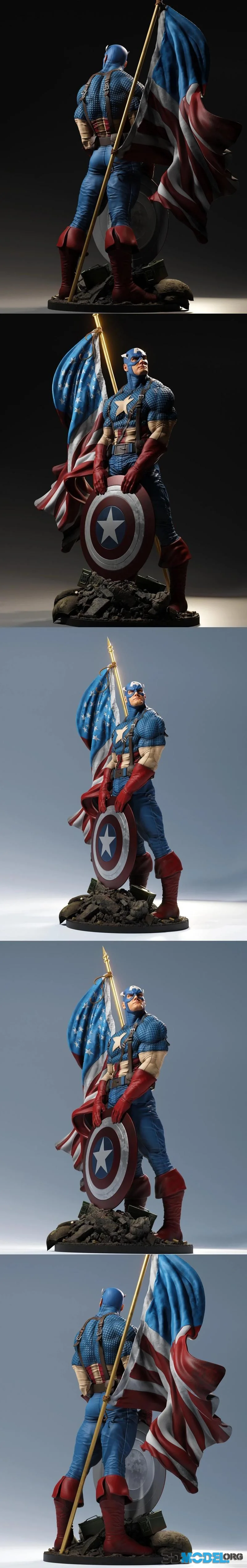 Statues Quo - Captain America – Printable
