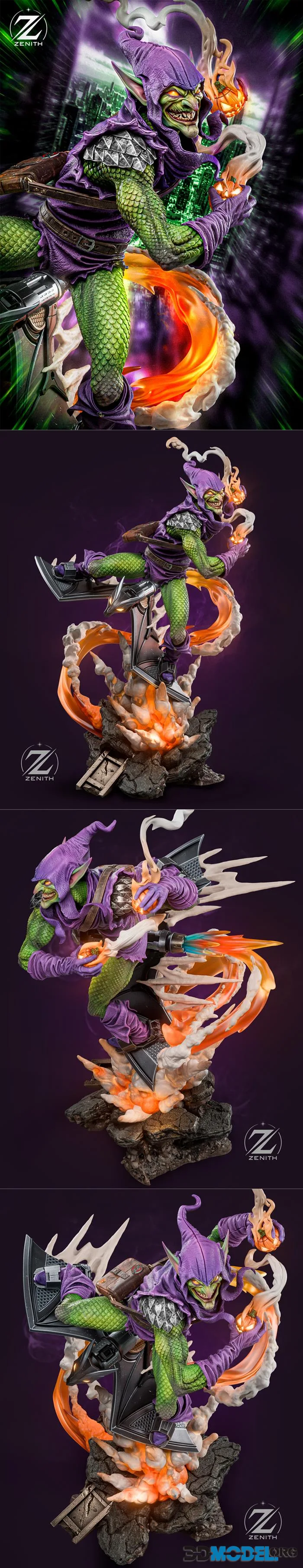 Zenith Studios - Green Goblin Statue and Bust – Printable