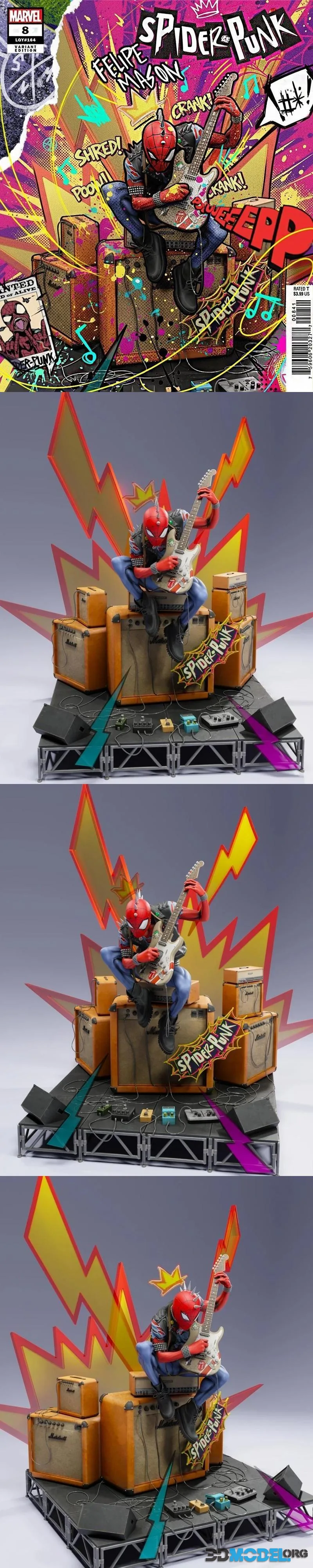 Statues Quo - SpiderPunk – Printable
