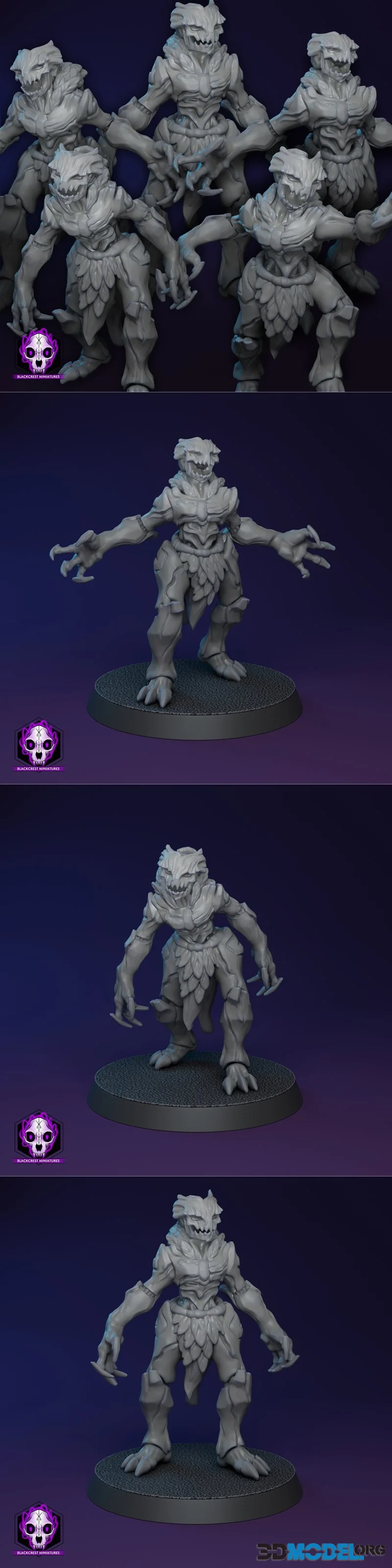 Blackcrest Miniatures - Wyrdbraid Dryads June 2026 – Printable