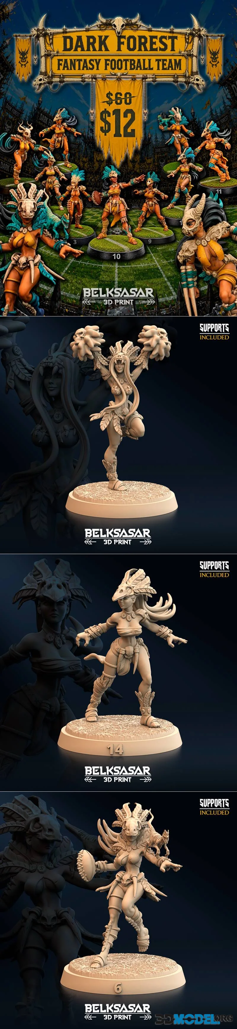 Belksasar - Dark Forest Fantasy - Football Team August 2026 – Printable