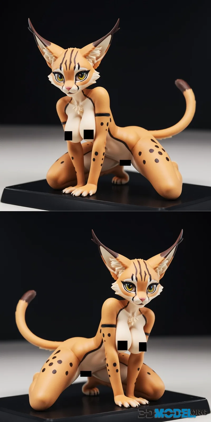Sexy Furry Anthro Lynx Waifu - Fox – Printable