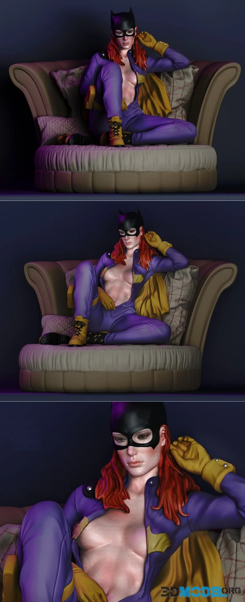 Batgirl on Sofa – Printable
