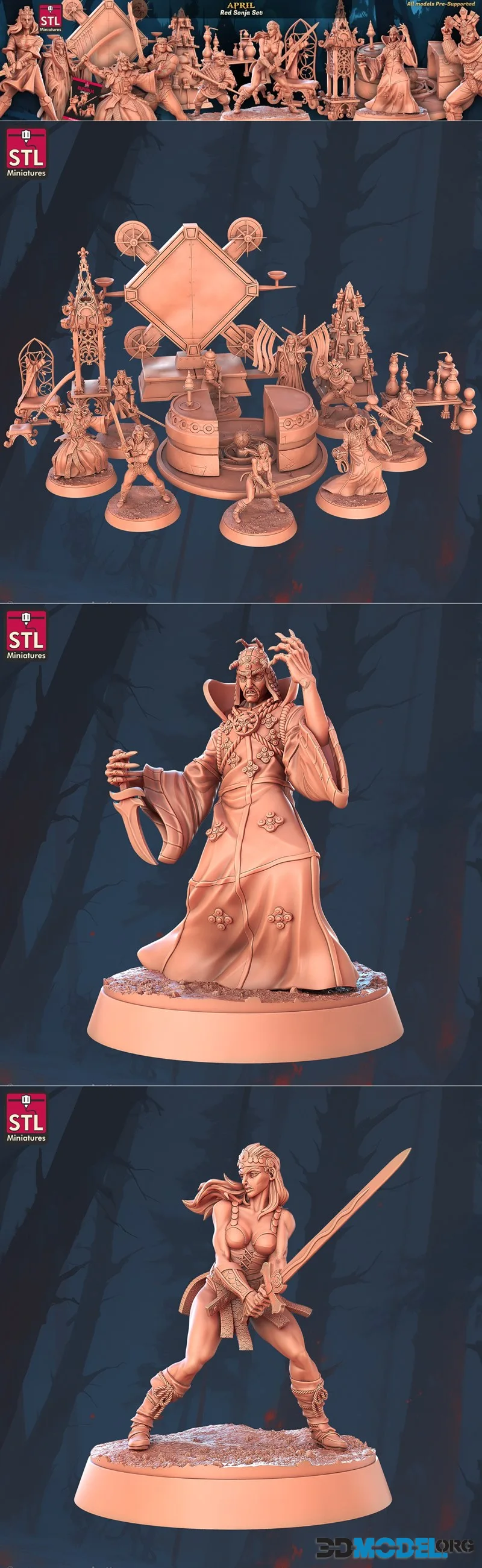 STL Miniatures April 2026 – Printable