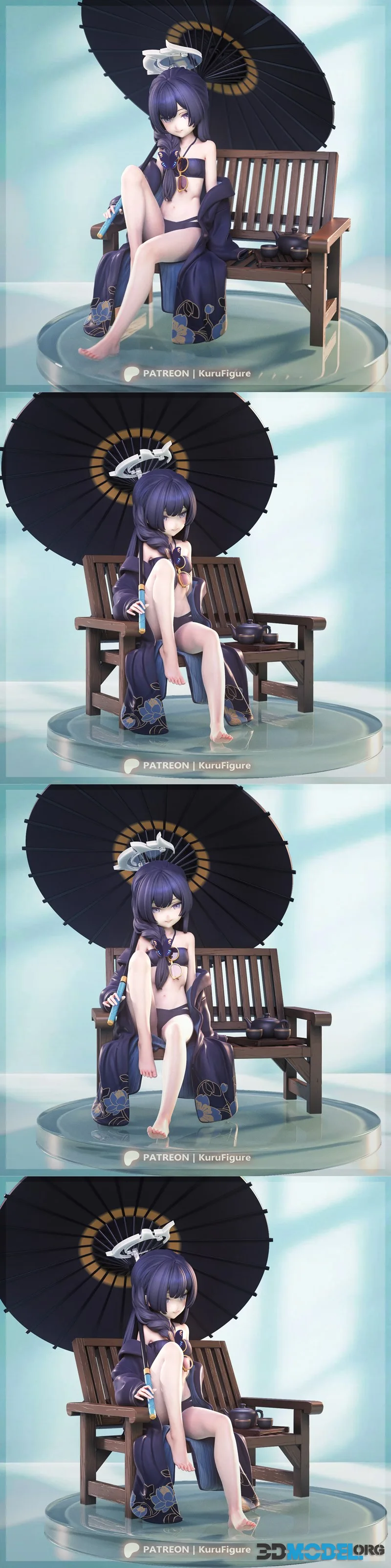 Kuru Figure - Blue Archive - Ryuuge Kisaki – Printable