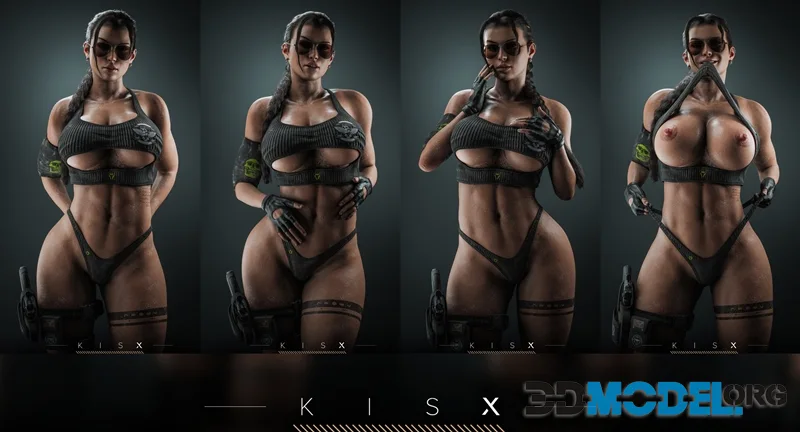 Bro'z Studio - Lara Croft Cosplay Statue – Printable