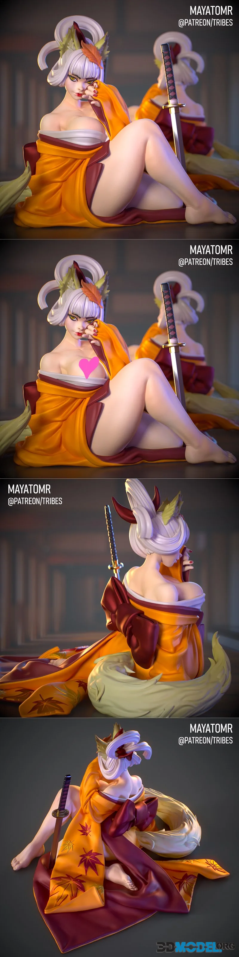 Mayatomr - Kiku the Fox Spirit – Printable