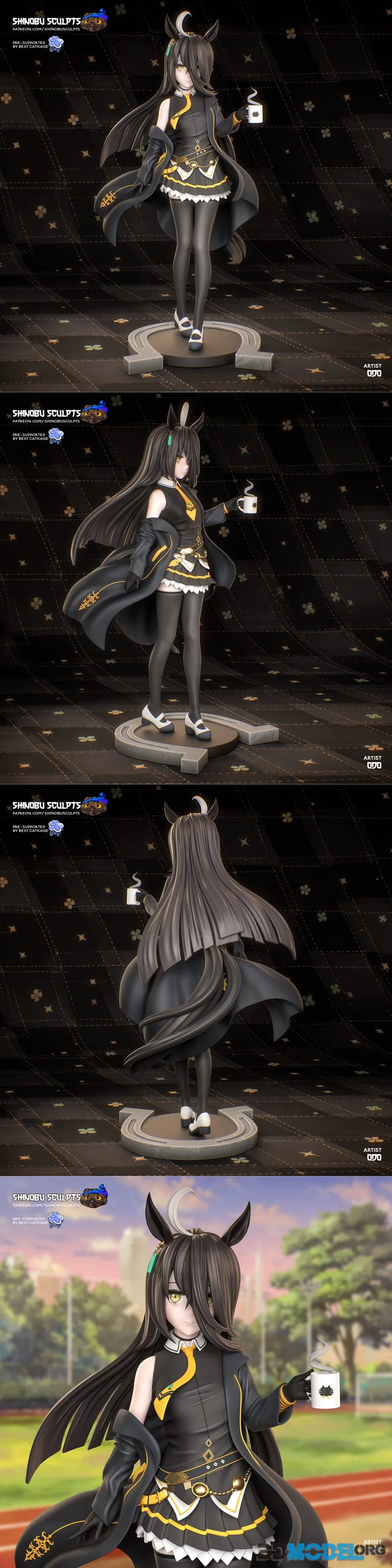 Shinobu Sculpts - Umamusume - Manhattan Cafe – Printable