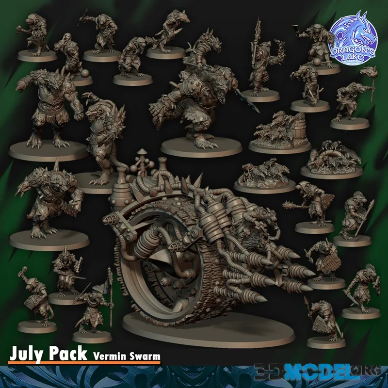 Dragon's Lake Miniaturas July 2026 – Printable