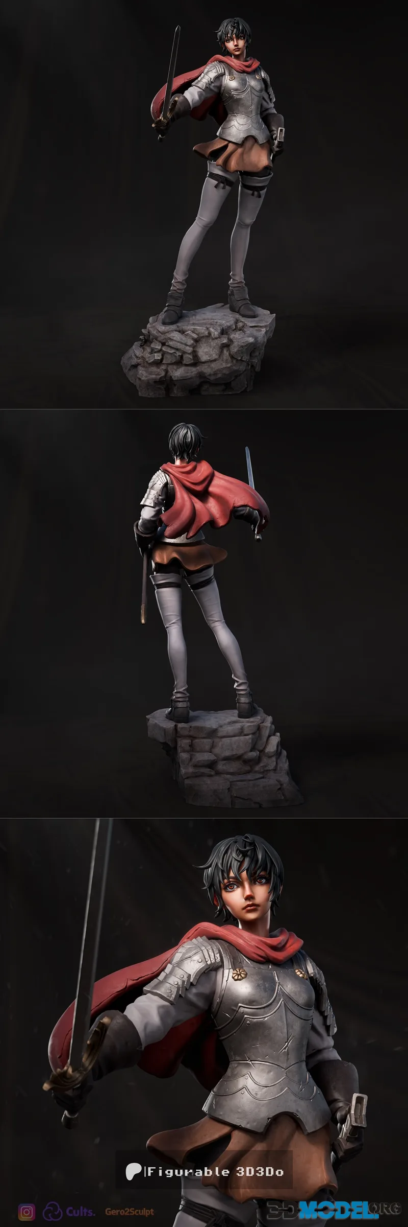 Figurable 3D3DO - Berserk - Caska – Printable