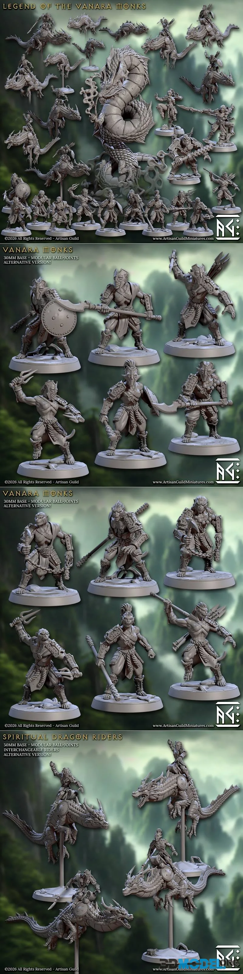 Artisan Guild - Legend of the Vanara Monks March 2026 – Printable