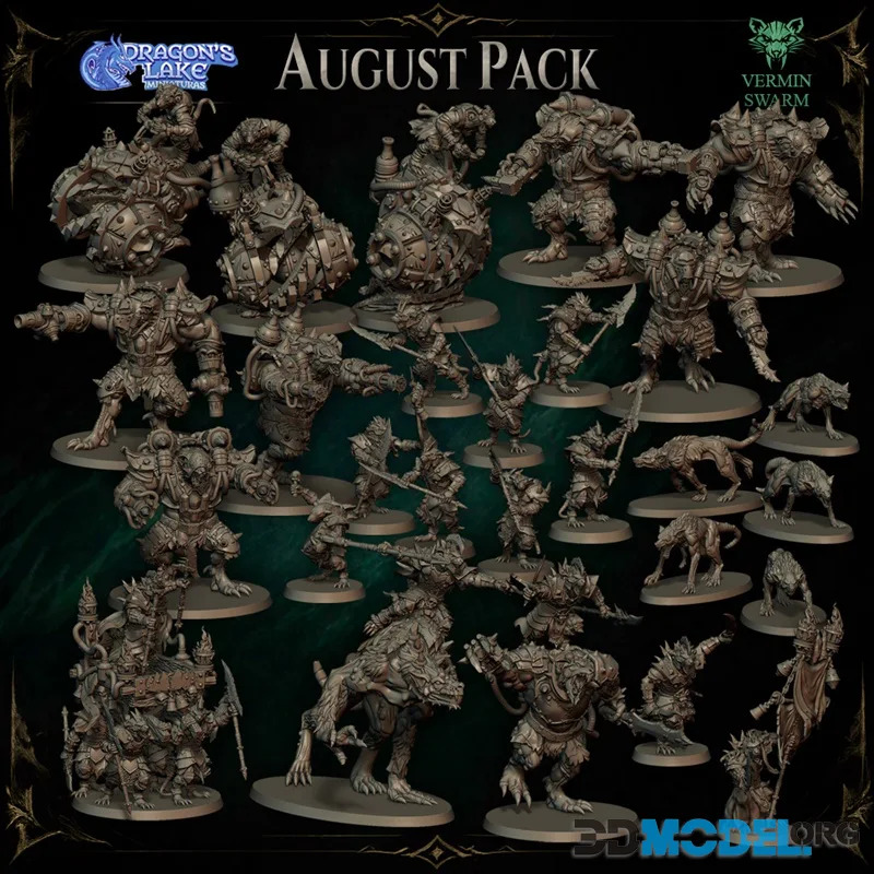 Dragon's Lake Miniaturas August 2026 – Printable