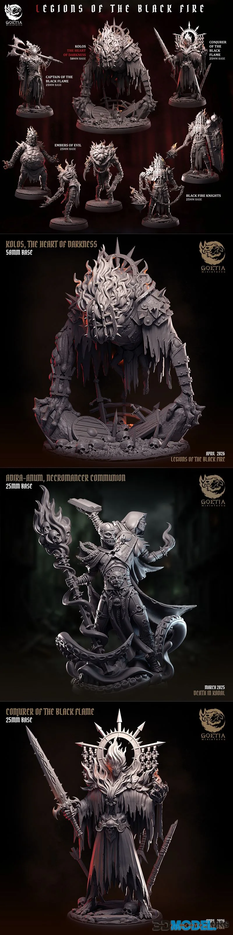 Goetia Miniatures April 2026 – Printable