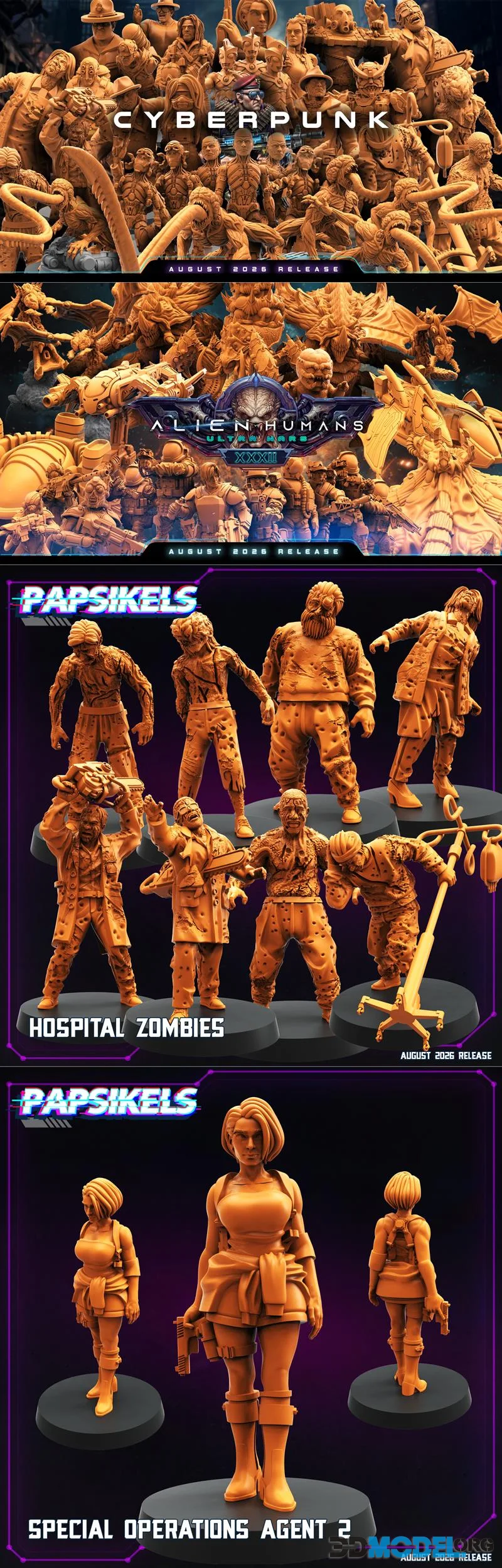 Papsikels Miniatures August 2026 – Printable