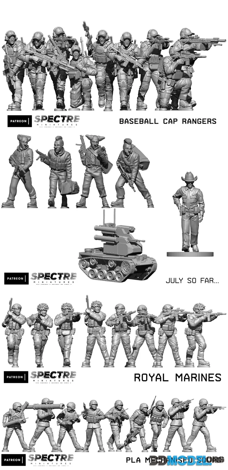 Spectre Miniatures April - July 2026 – Printable