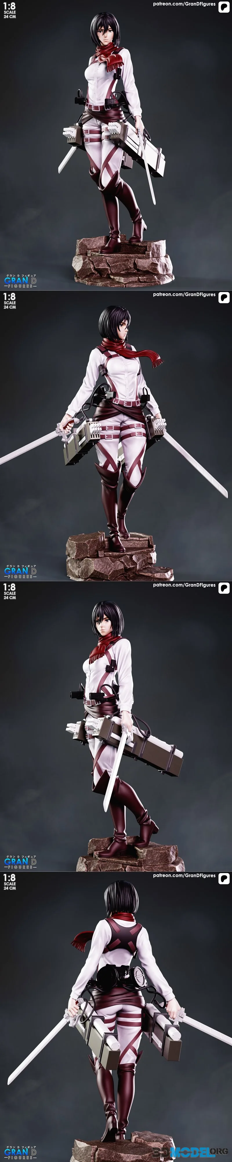 Gran D. Figures - Mikasa – Printable