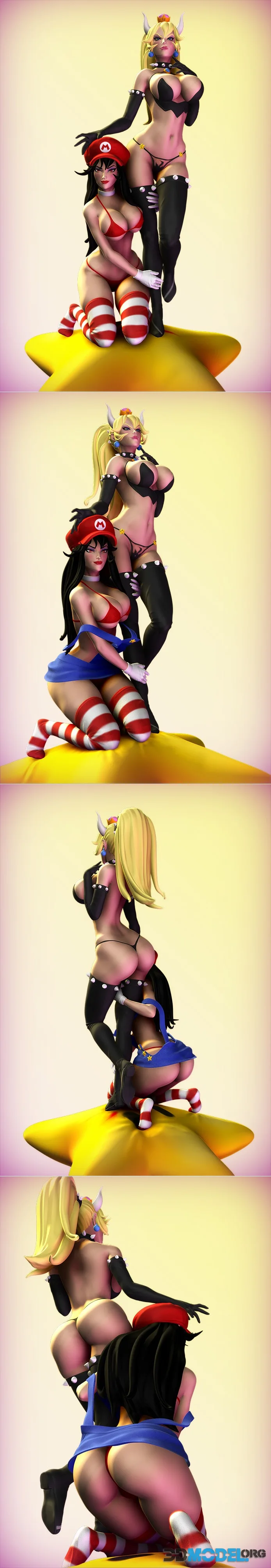 Bowsette and Super Maria – Printable