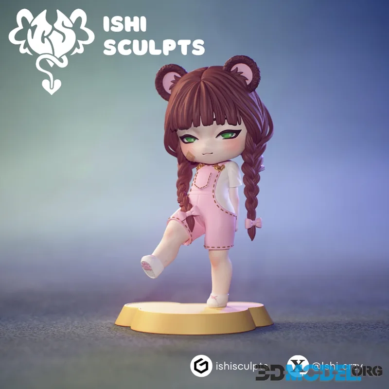 Ishi crzy - Chibi - Emi Bear – Printable