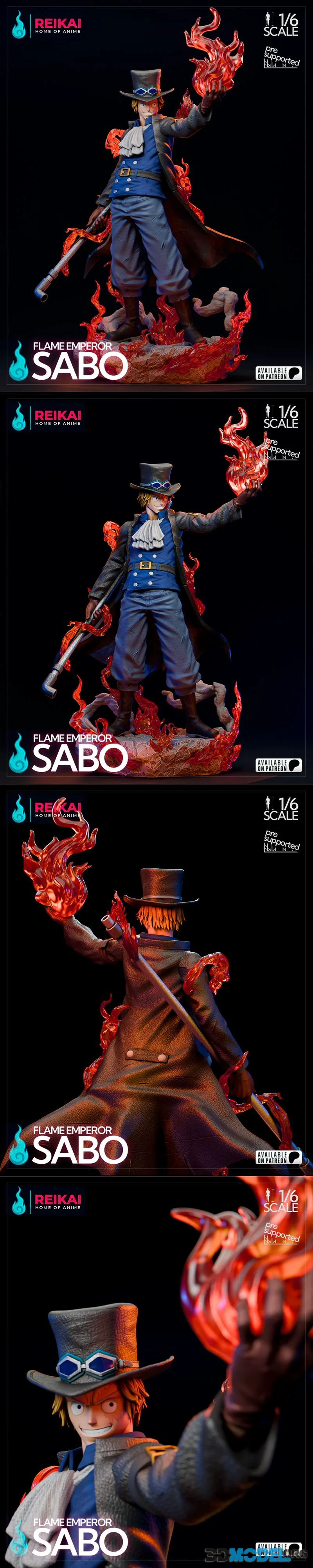Reikai Studios - Sabo - The Flame Emperor – Printable