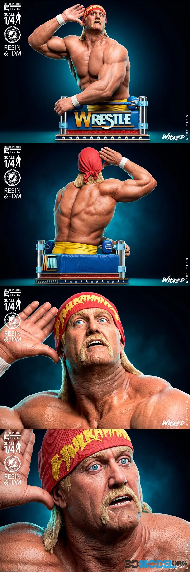 Wicked - Hulk Hogan Bust – Printable