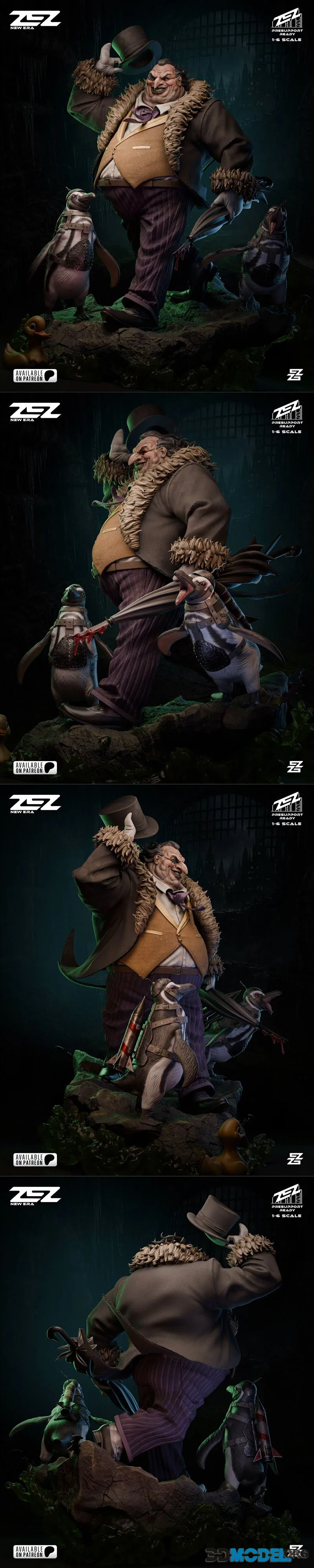 ZEZ Studio - Penguin Statue and Bust – Printable