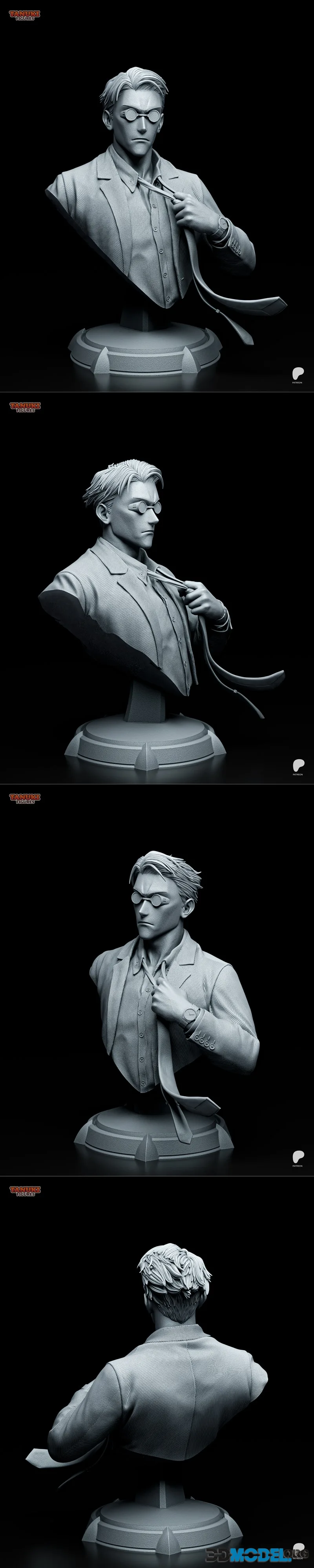 Tanuki Figures - Nanami - Jujutsu Kaisen Bust – Printable
