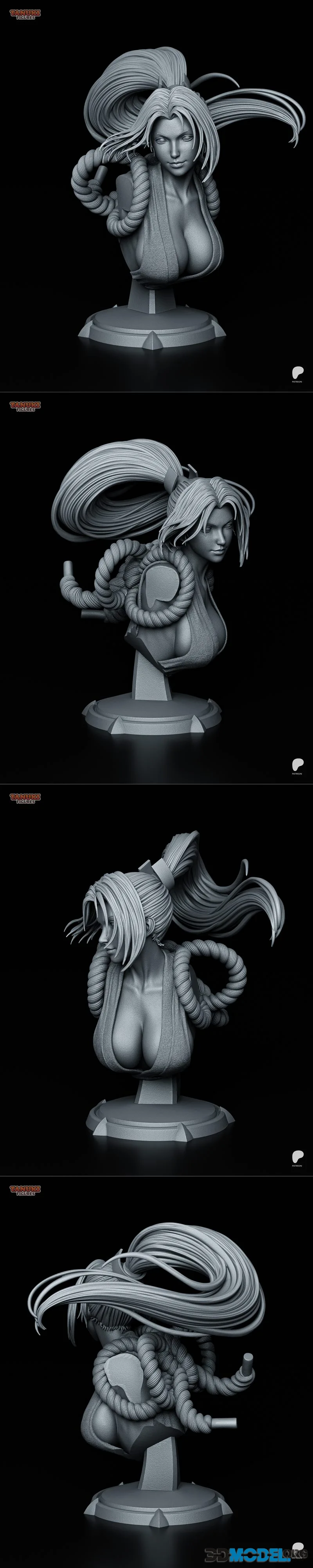 Tanuki Figures - Mai Shiranui - The King of Fighters Bust – Printable