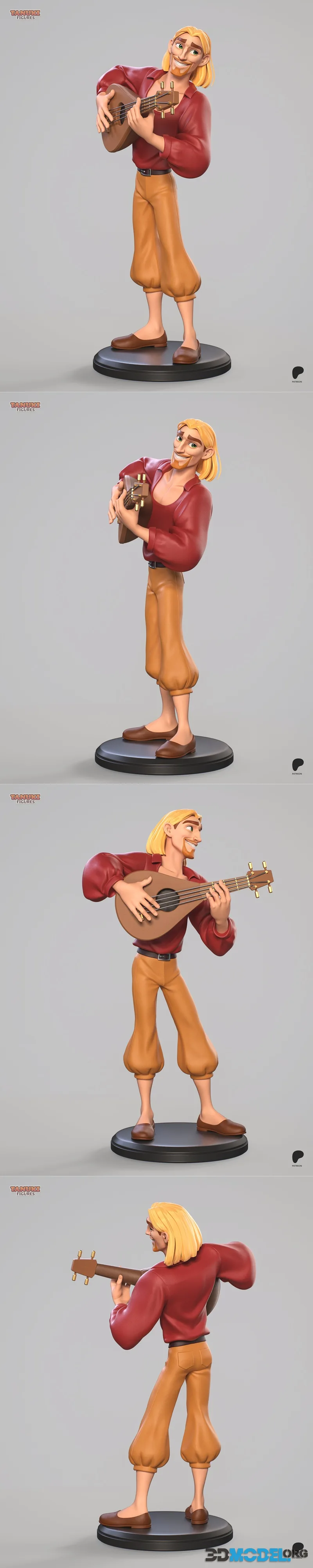 Tanuki Figures - Miguel - The Road to El Dorado - Toon – Printable