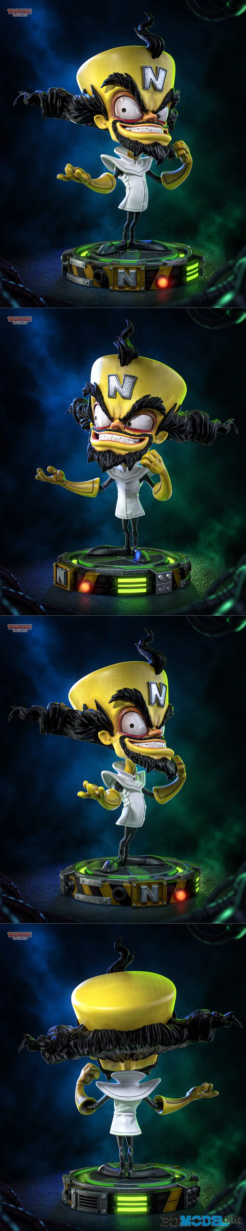 Tanuki Figures - Neo Cortex - Crash Bandicoot – Printable