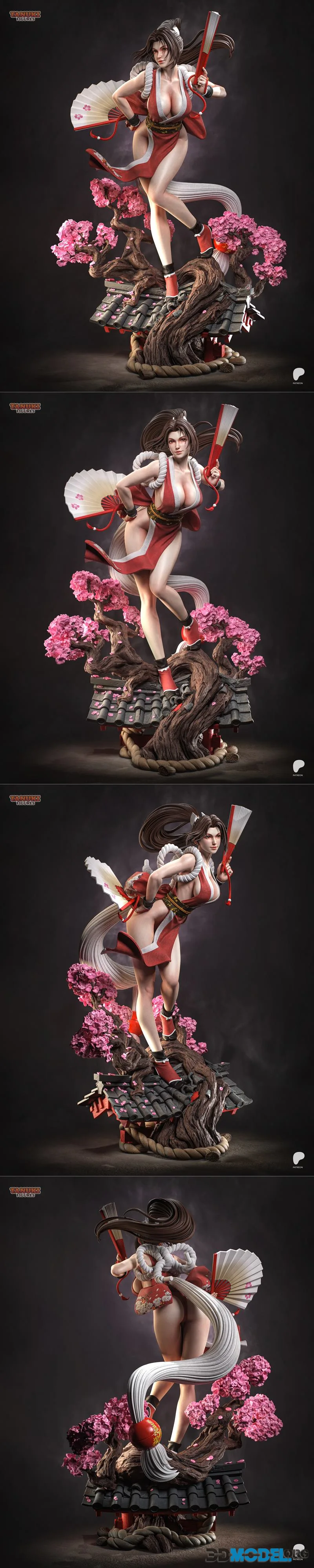 Tanuki Figures - Mai Shiranui - The King of Fighters – Printable
