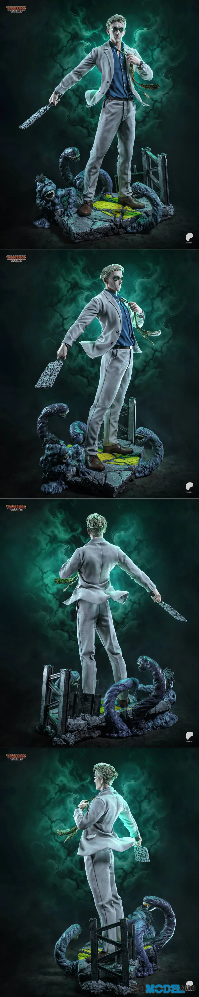 Tanuki Figures - Nanami - Jujutsu Kaisen – Printable