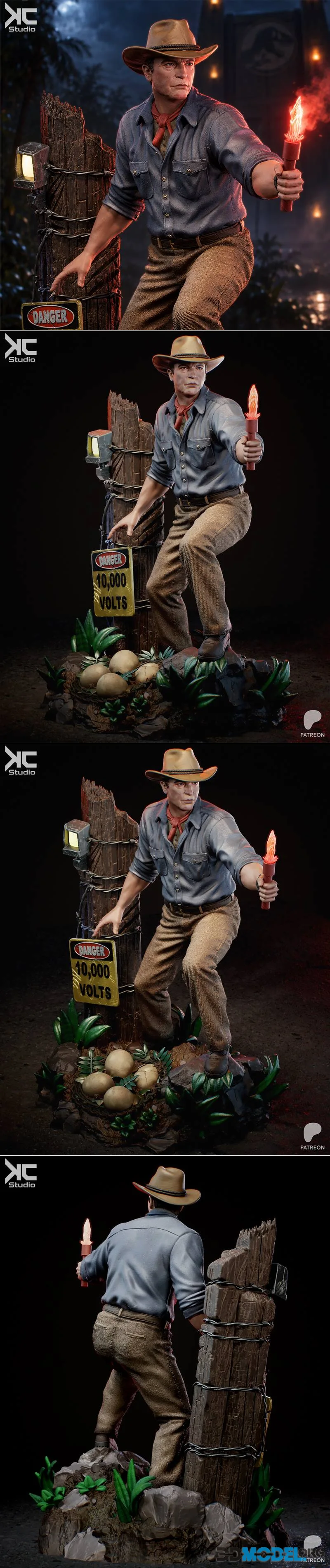 KcStudio - Dr. Alan Grant - Jurassic Park Fanart – Printable