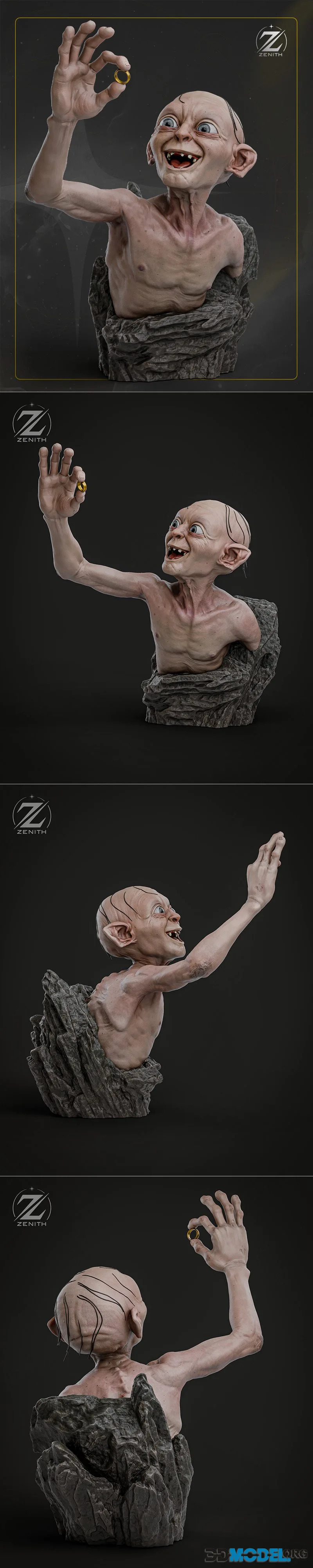 Zenith Studios - Gollum Bust – Printable
