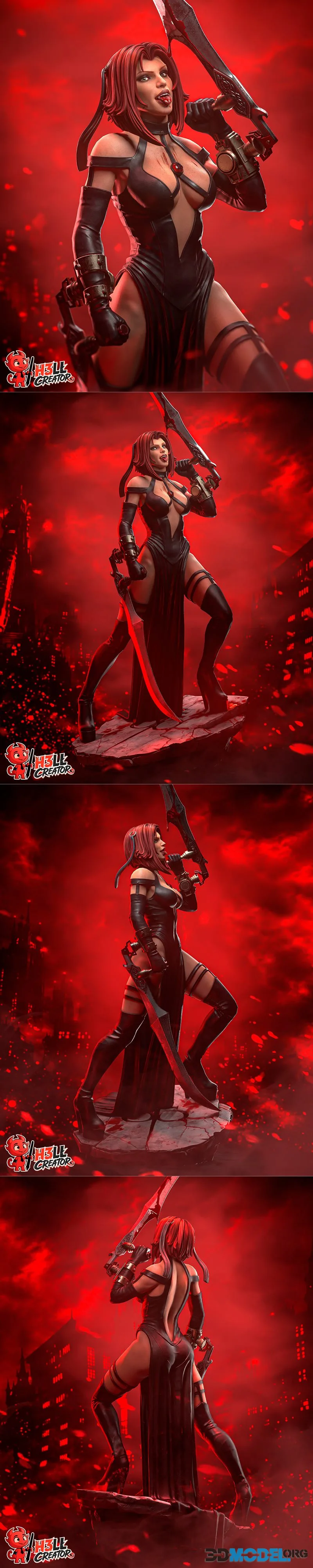 h3LL creator - Rayne (BloodRayne 2) – Printable
