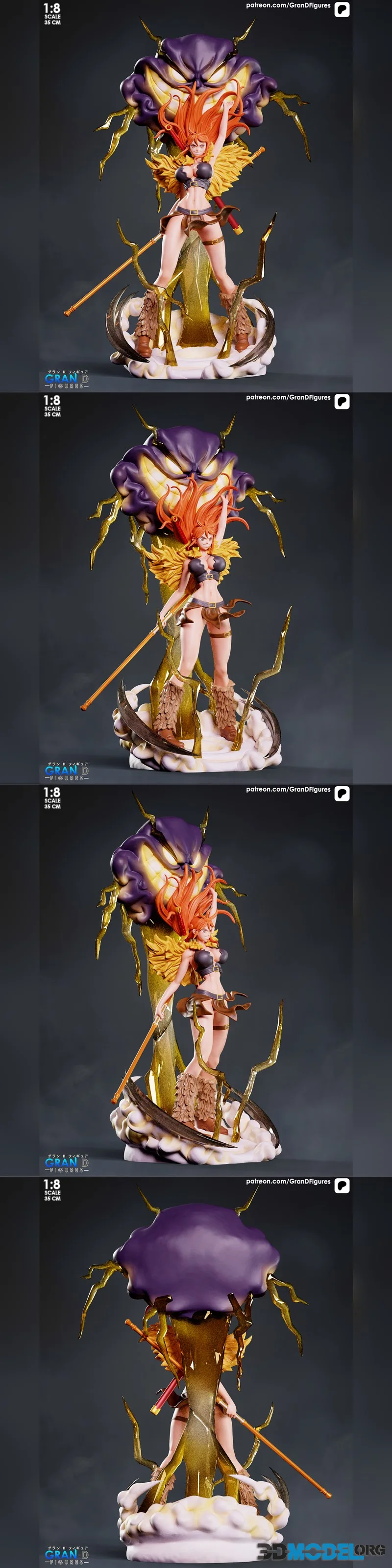 Gran D. Figures - Nami Elbaf - One Piece – Printable