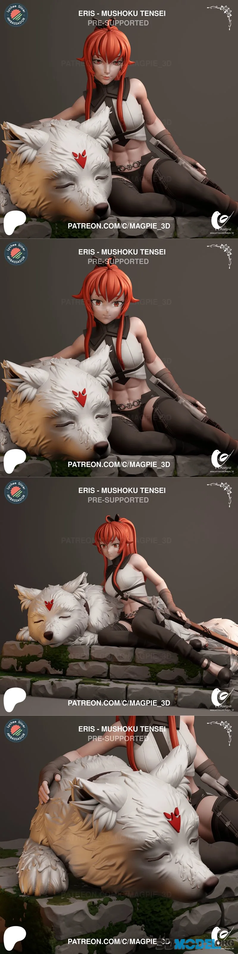 Magpie 3D - Mushoku Tensei - Eris Greyrat – Printable