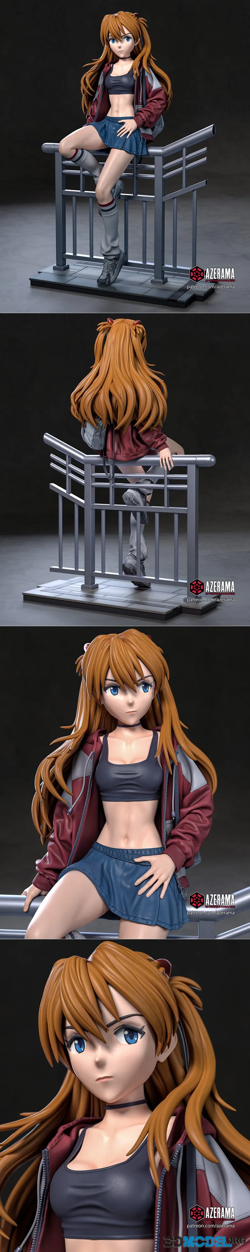 Azerama - Evangelion - Asuka Langley – Printable