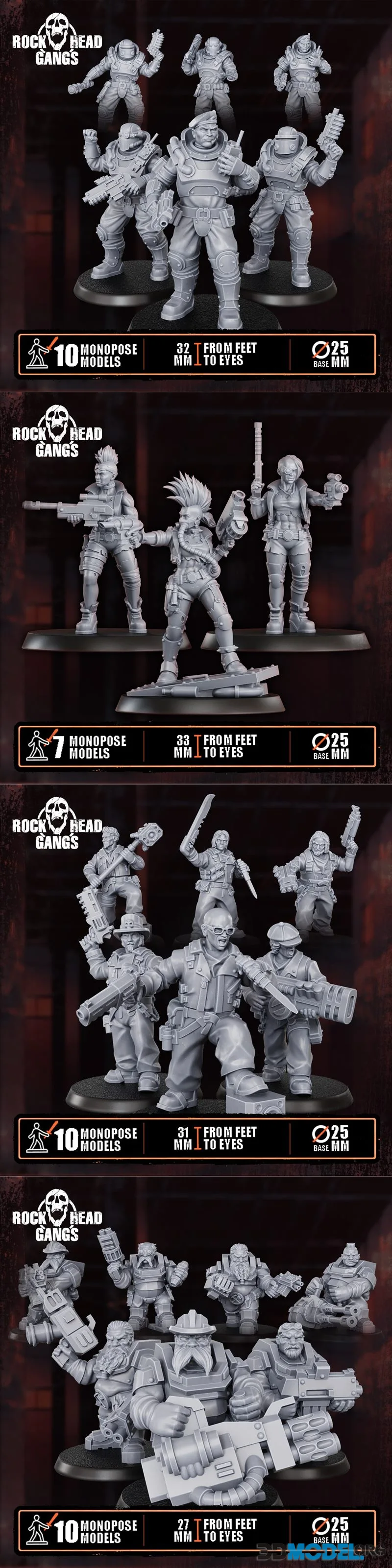 Rock Head Gangs March - June 2026 – Printable