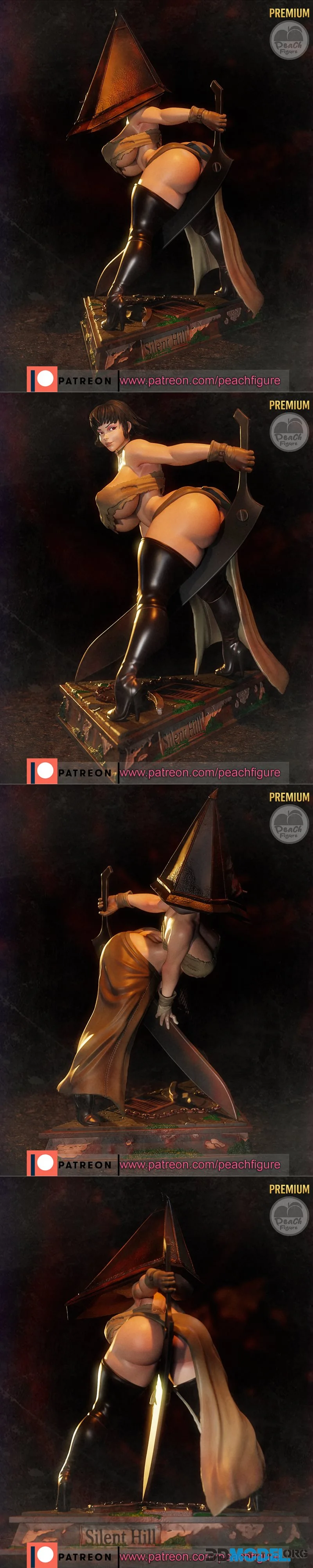 Peach Figure - Pyramid Head – Printable