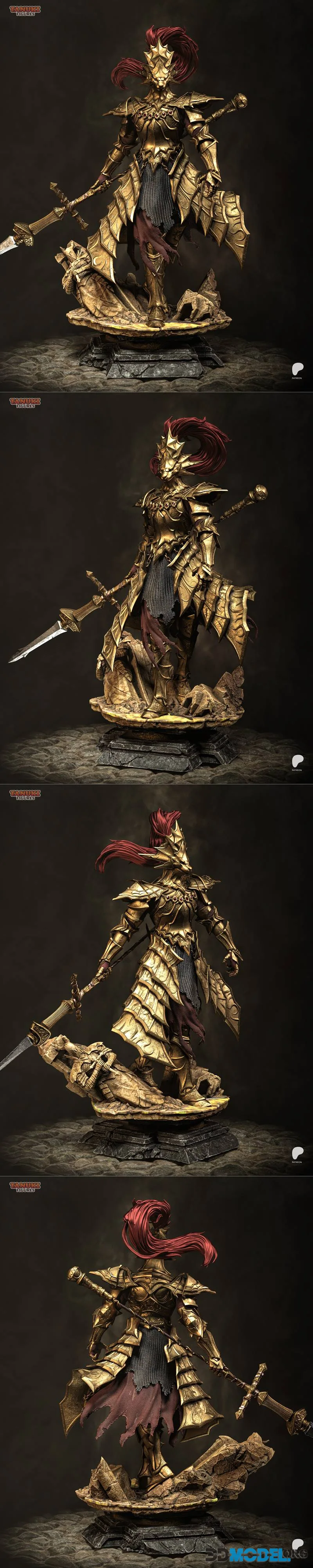 Tanuki Figures - Ornstein Statue and Bust – Printable