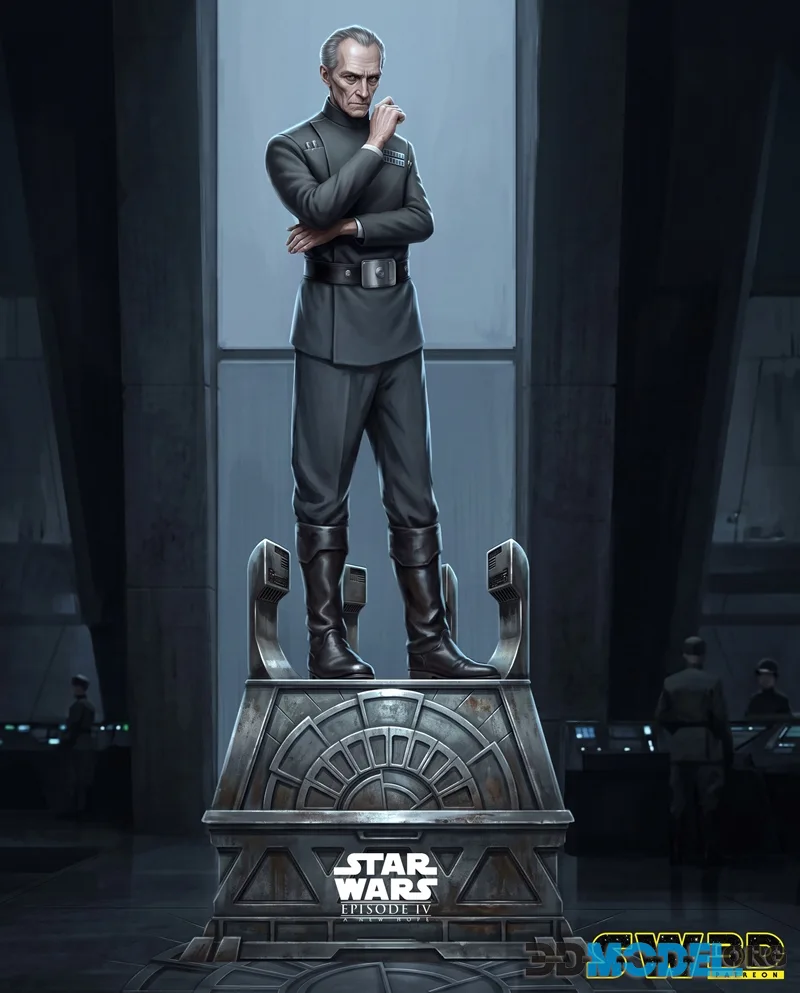 SW3D - Grand Moff Tarkin Sculpture – Printable
