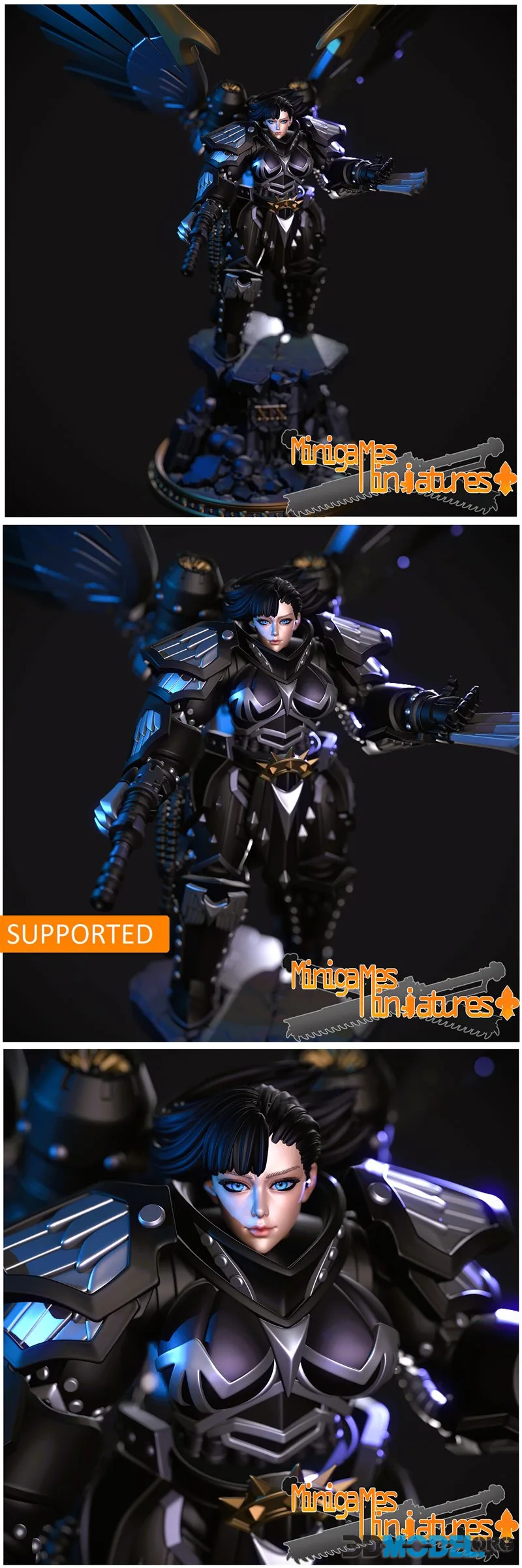 Minigames Miniatures - Nevermore Maiden – Printable