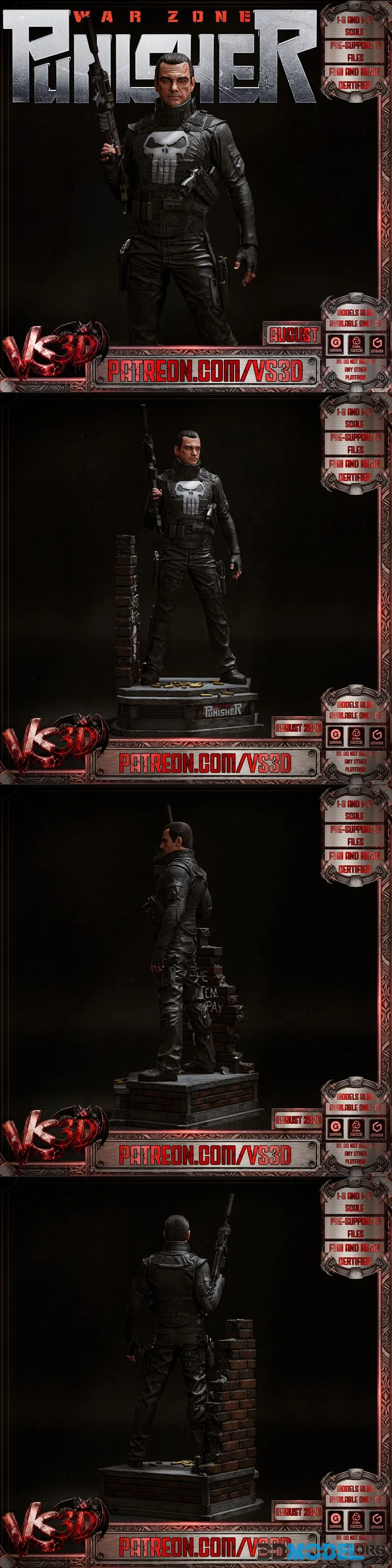 VS3D - Punisher - War Zone – Printable
