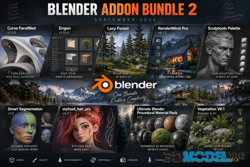 Blender Addon Bundle 2 September 2026