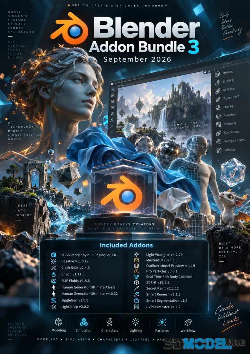 Blender Addon Bundle 3 September 2026